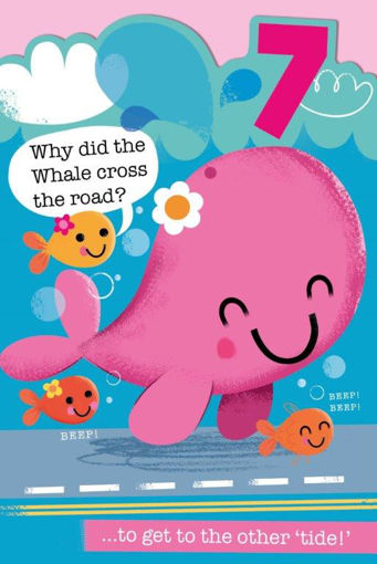 Picture of 7 BIRTHDAY CARD WHALE